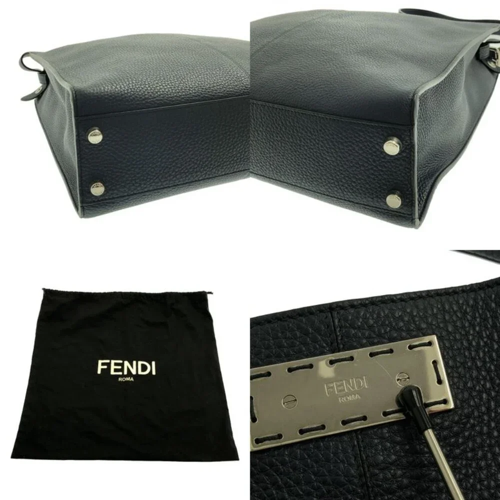 Fendi 2-Way Peekaboo Xlite Fit Bag Navy